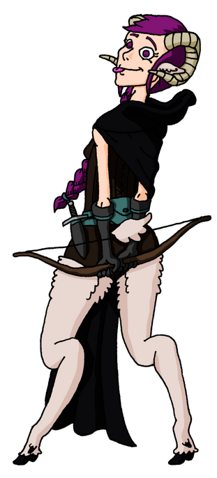 Sarisa, my wife's D&D character